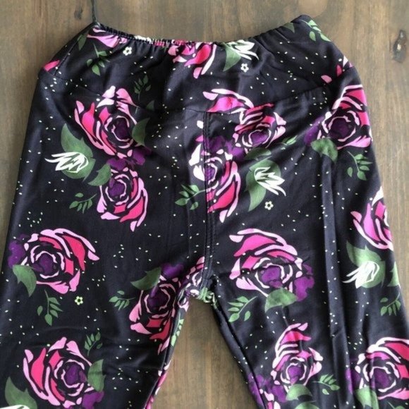 2T- 5 Pink Beauty Leggings - Picture 3 of 3